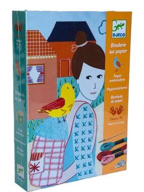 New Sealed Djeco Handcraft Paper Embroidery - My Little Joys for Age 7-13